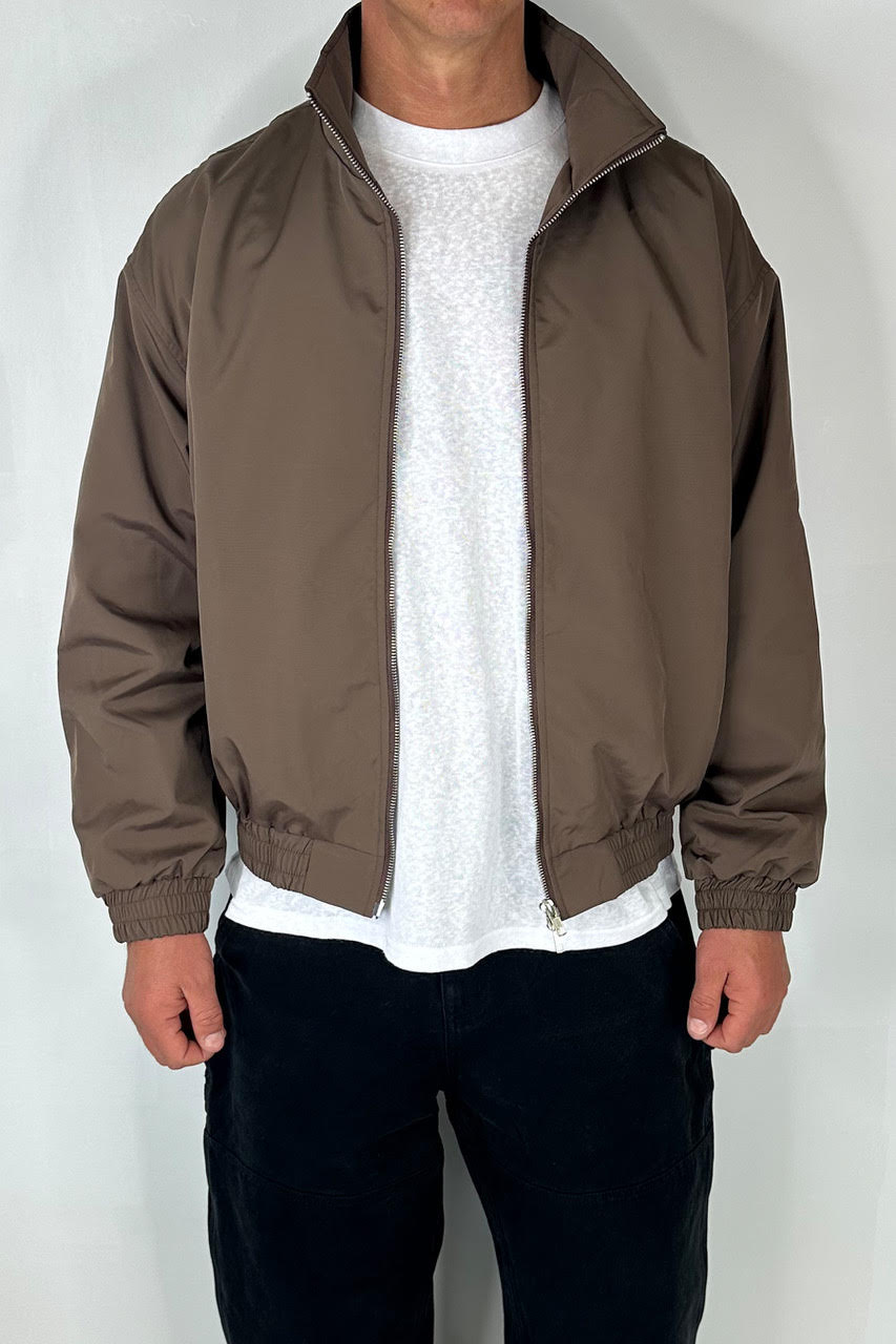 Collar Zip Jacket Choc