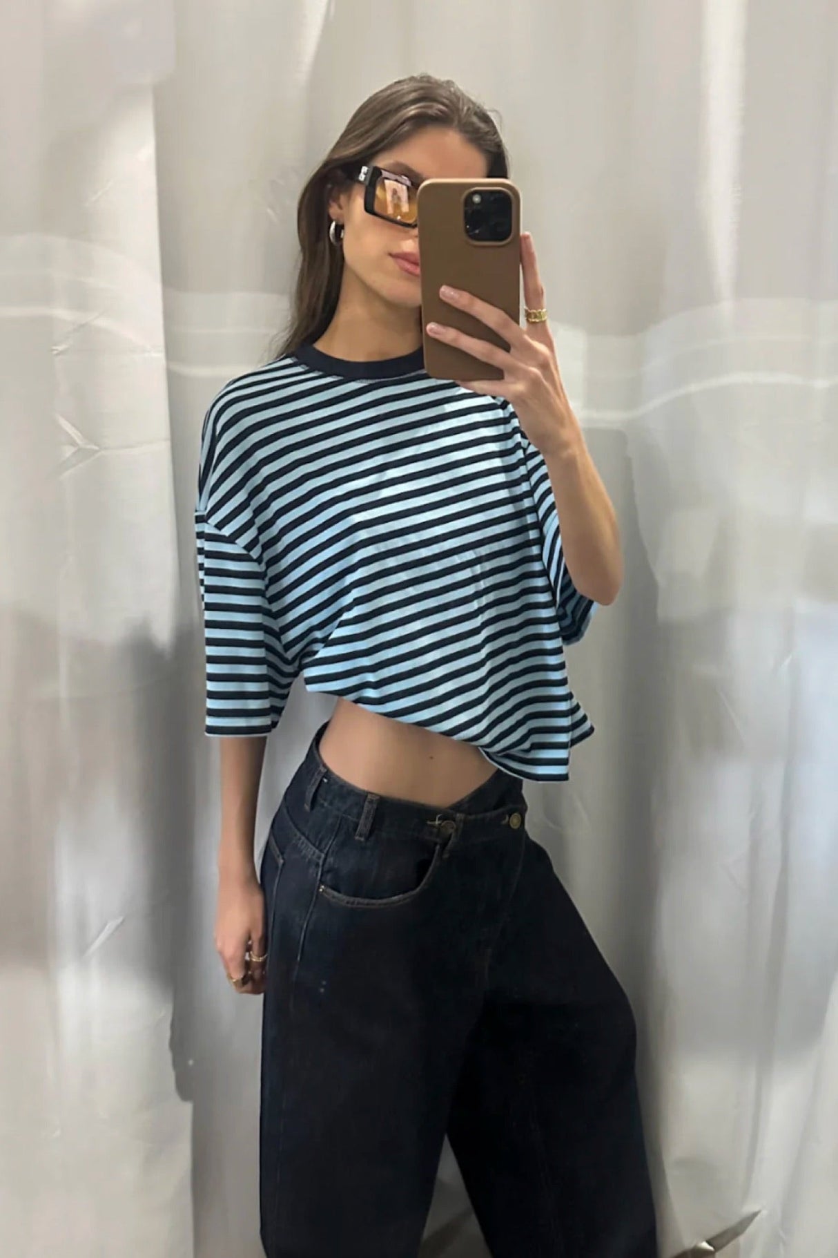 Bloom Short Sleeve Navy Sea Stripe